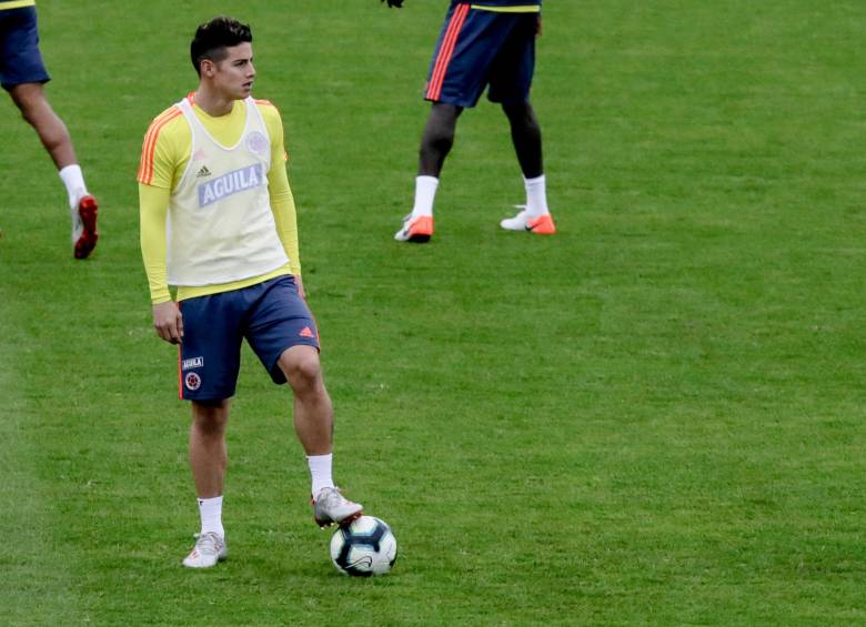 James Rodríguez será el guía de Colombia frente a Chile. FOTO COLPRENSA