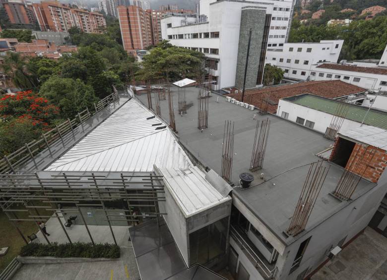 Aquí quedará la nueva torre de hospitalización del Manuel Uribe Ángel. FOTO MANUEL SALDARRIAGA