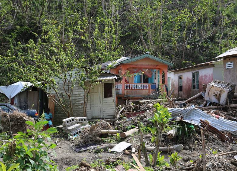 Dalos en Dominica por el huracán María, uno de los países más afectados por el clima. Foto DFID