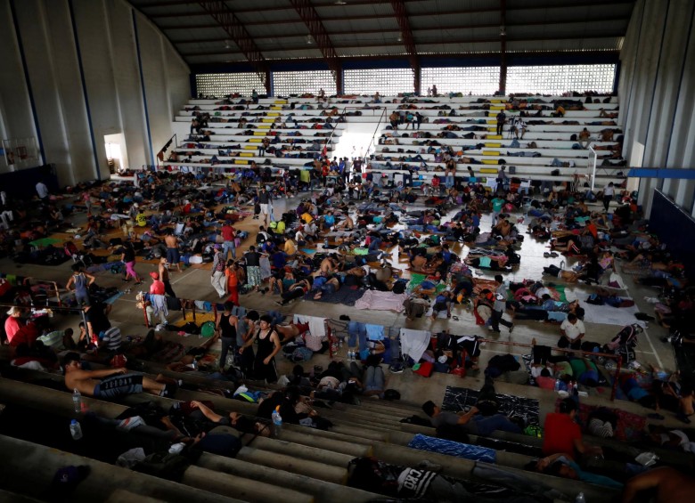 Unos 5.500 migrantes llegan a albergue en Ciudad de México