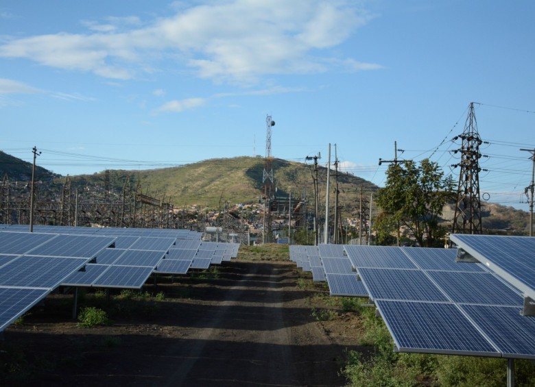 Aspecto de la granja solar de Celsia, ubicada en Yumbo, departamento del Valle. Foto: Cortesía Celsia.