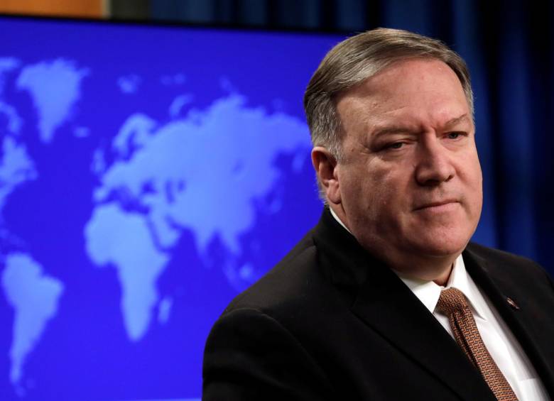 Mike Pompeo, jefe de la diplomacia de Estados Unidos. FOTO Reuters