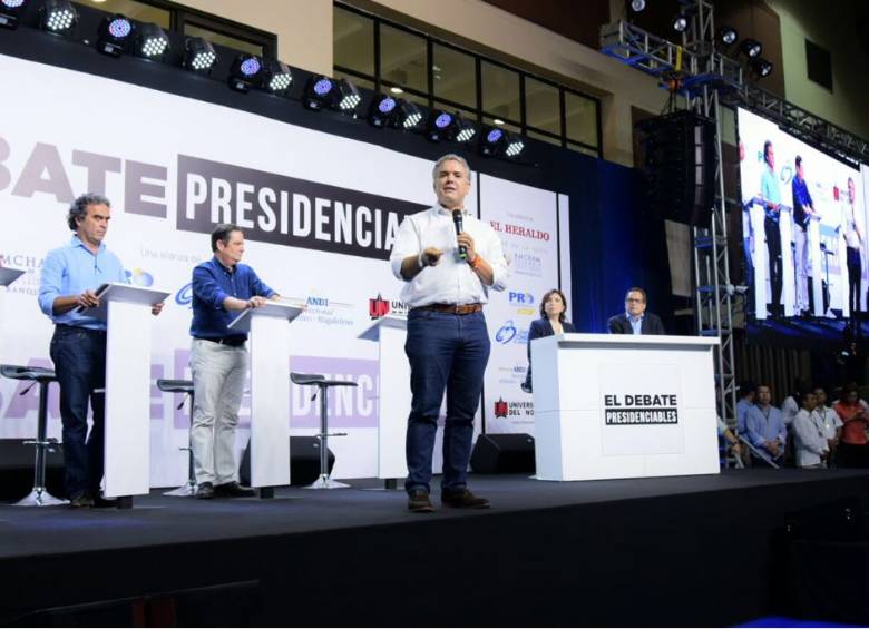 Candidatos a la Presidencia en el Debate Caribe. FOTO COLPRENSA