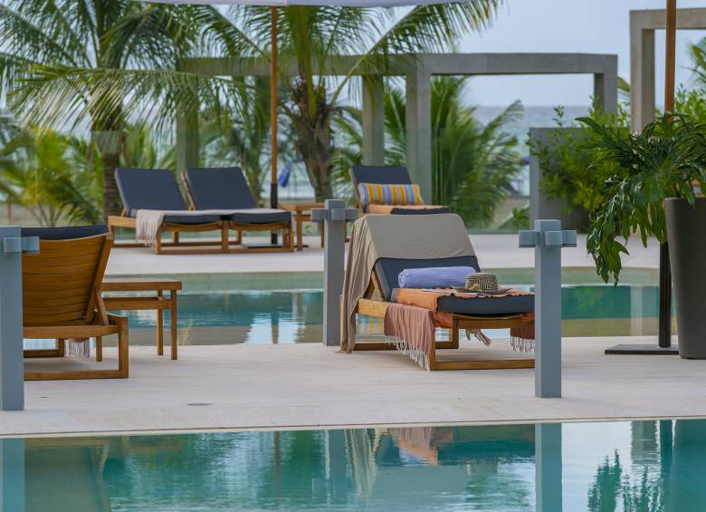 Foto real de la zona de piscina de morros eco. FOTO CORTESÍA
