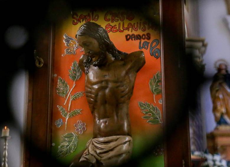 El Cristo mutilado, símbolo de la masacre. FOTO COLPRENSA