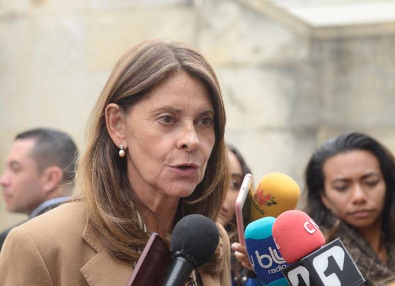La vicepresidenta Marta Lucía Ramírez. FOTO Colprensa