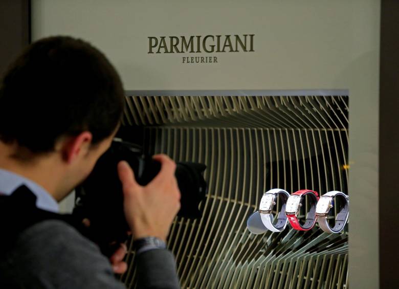 Estos son los modelos galvanizados blancos de la casa Parmigiani. FOTO Reuters