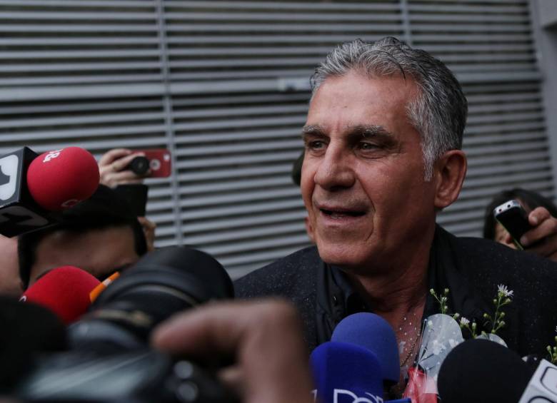 Llegada del portugués Carlos Queiroz, futuro director técnico de la selección Colombia. FOTO Colprensa