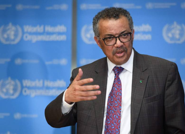 Tedros Adhanom Ghebreyesus, director de la OMS, elevó el nivel de riesgo de contagio del coronavirus. FOTO: AFP