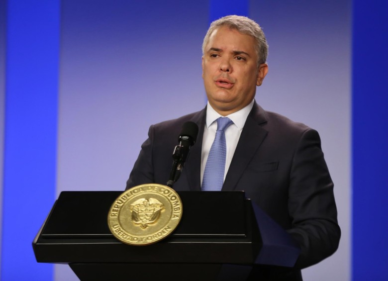 Iván Duque, presidente de Colombia, aseguró que no es momento de pensar en una reforma de esta índole y que no se encuentra en la agenda del Gobierno. FOTO Colprensa