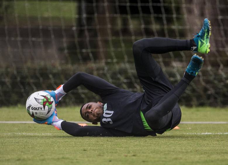 José Fernando Cuadrado, portero de Atlético Nacional. FOTO JAIME PÉREZ