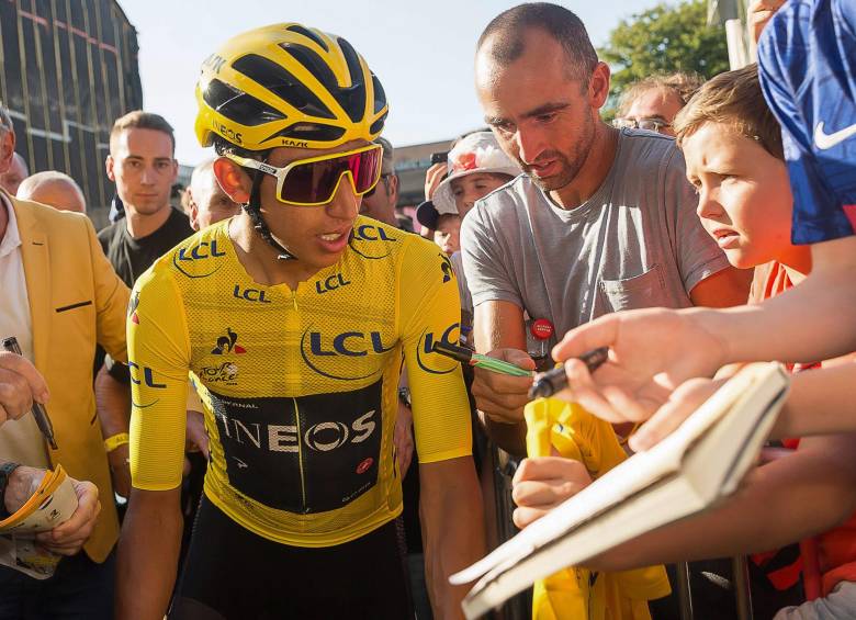 A los 22 años y tras su triunfo en el Tour de Francia, Egan Bernal está entre los seis mejores ciclistas del mundo. FOTO: AFP.