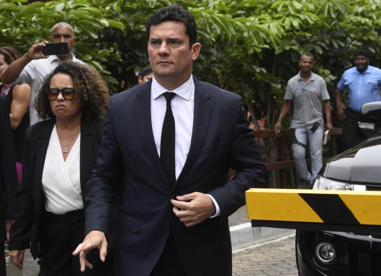 En campaña Bolsonaro propuso a Moro como ministro de Justicia, y hoy aceptó esa designación. AFP