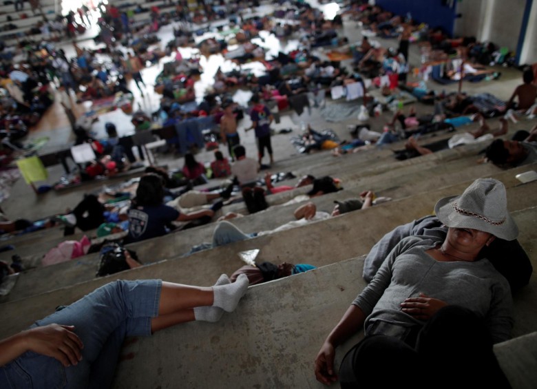 Unos 5.500 migrantes llegan a albergue en Ciudad de México