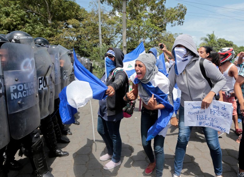 El 18 de abril de 2018 comenzaron las fuertes protestas en Nicaragua contra el presidente, Daniel Ortega. Foto Reuters.