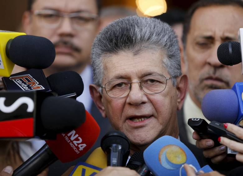 Henry Ramos Allup, presidente de la Asamblea Nacional de Venezuela. FOTO REUTERS