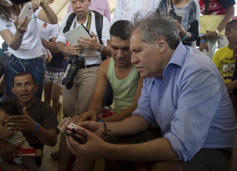 El secretario General de la OEA, Luis Almagro, apoyó los pedidos del gobierno colombiano para solucionar la situación y afirmó que el diálogo bilateral debe darse para solucionar la crisis. FOTO REUTERS