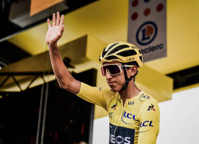 Egan Bernal, ganador del Tour de Francia. FOTO COLPRENSA