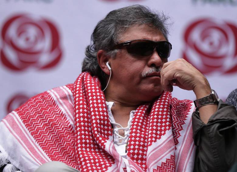 Jesús Santrich, durante la inscripción de Fuerza Alternativa Revolucionaria del Común. FOTO COLPRENSA