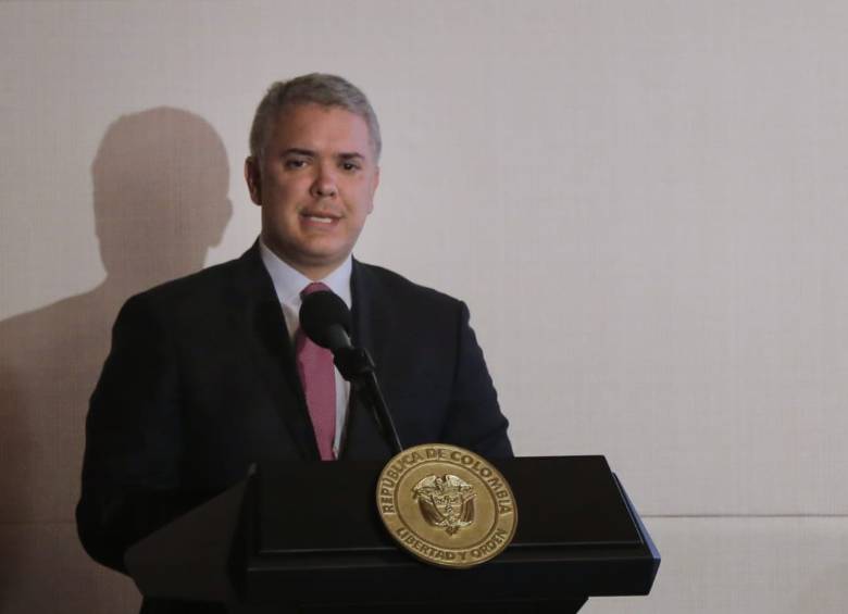 El presidente Iván Duque pidió justicia por la muerte del patrullero Benítez. FOTO COLPRENSA