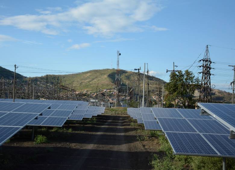 Aspecto de la granja solar de Celsia en Yumbo, Valle del Cauca. Foto: Cortesía Celsia.