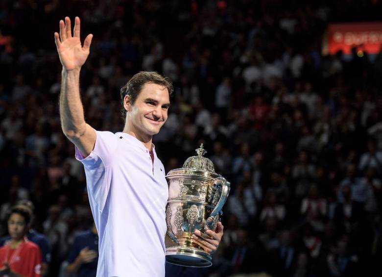 Federer suma su séptimo título esta temporada después del Abierto de Australia, Indian Wells, Miami, Halle, Wimbledon y Shanghai. FOTO AFP
