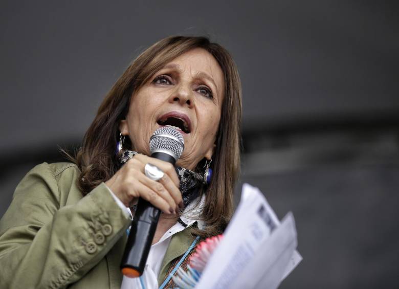 Ángela María Robledo era la llave vicepresidencial de Gustavo Petro en las pasadas elecciones para presidente. Foto: 