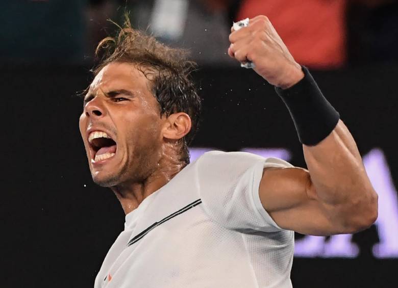 Rafael Nadal (30 años) sufrió cuando Monfils se puso en ventaja en el cuarto set, Nadal logró mantener viva su aspiración de lograr su decimoquinto título de Grand Slam. FOTO AFP