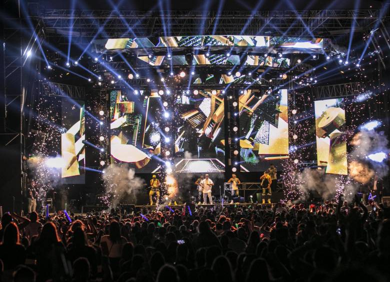 Show de Daddy Yankee y Wisin en Medellín hace dos años. FOTO Archivo EL COLOMBIANO