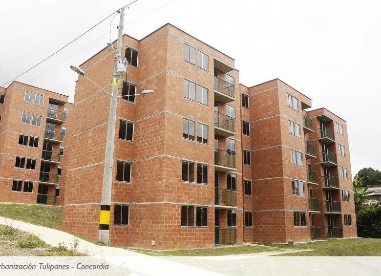 La urbanización Tulipanes, en Concordia, ofrece vivienda gratuitas. La alcaldía participó en la nueva convocatoria. FOTO Cortesía