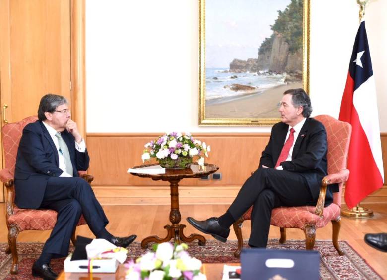 Cancilleres de Colombia y Chile de acuerdo sobre negociaciones con el Eln. FOTO TWITTER @CancilleriaCol 
