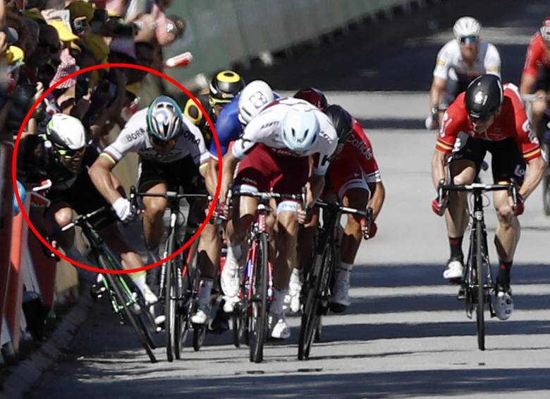 Peter Sagan fue descalificado del Tour de Francia