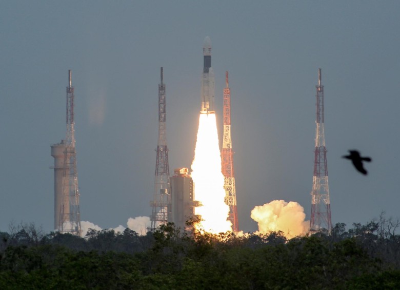 El cohete fue lanzado desde Sriharikota, en el sureste de India. FOTO REUTERS