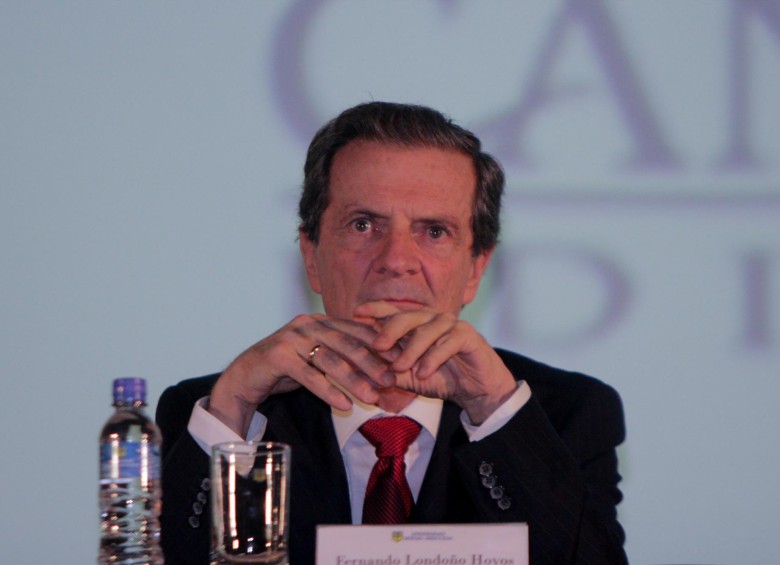 Fernando Londoño, exministro. FOTO: COLPRENSA 