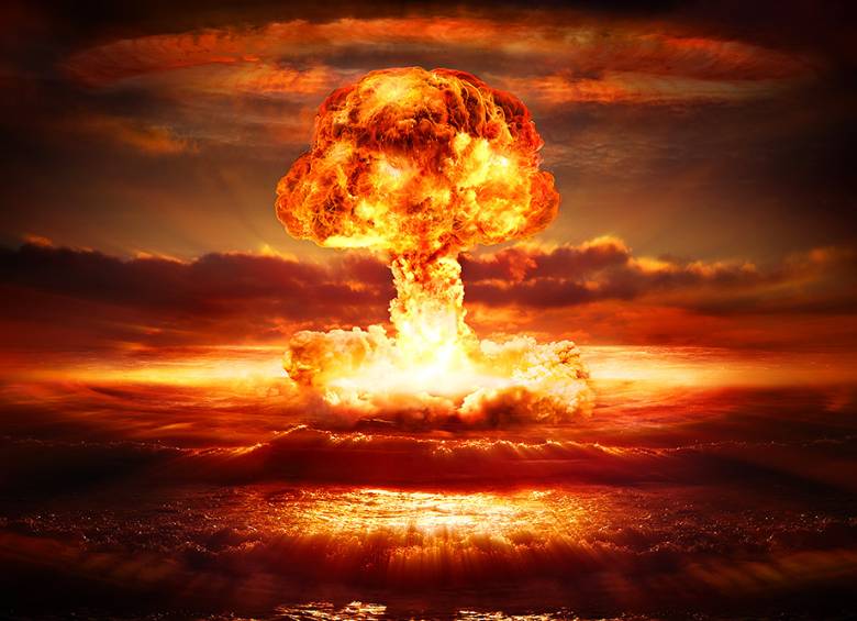 La explosión sobre la zona del Mar Muerto fue en el aire. Foto Shutterstock