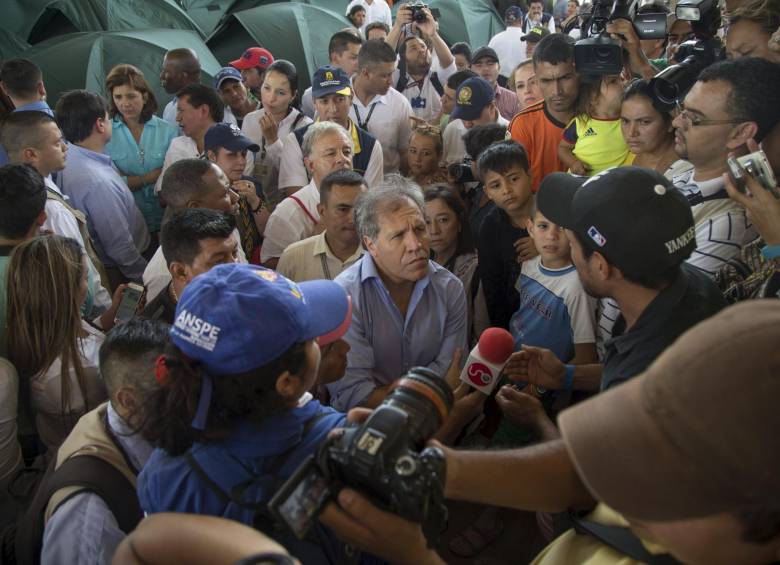 El secretario General de la OEA, Luis Almagro, apoyó los pedidos del gobierno colombiano para solucionar la situación y afirmó que el diálogo bilateral debe darse para solucionar la crisis. FOTO REUTERS