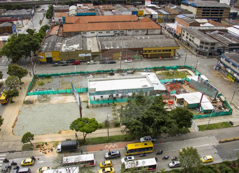 En este predio, ubicado en el sector de Los Huesos del Centro, se edificaría el proyecto New York de Invernorte. También está detenido. FOTO CARLOS VELÁSQUEZ 