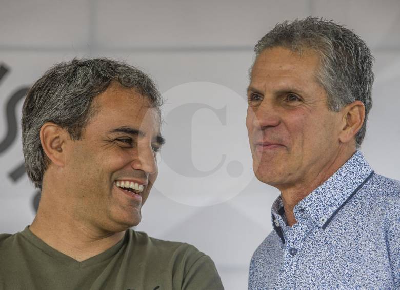 Juan Pablo Montoya y Roberto Guerrero. FOTOS SANTIAGO MESA