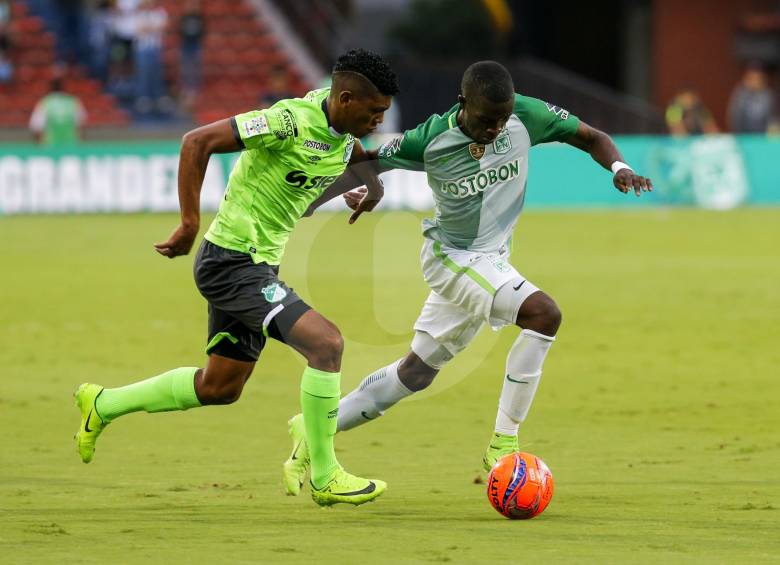 Deportivo Cali y Atlético Nacional se enfrentan en partido atrasado de la fecha 14 de la Liga Águila-1. FOTO JAIME PÉREZ 