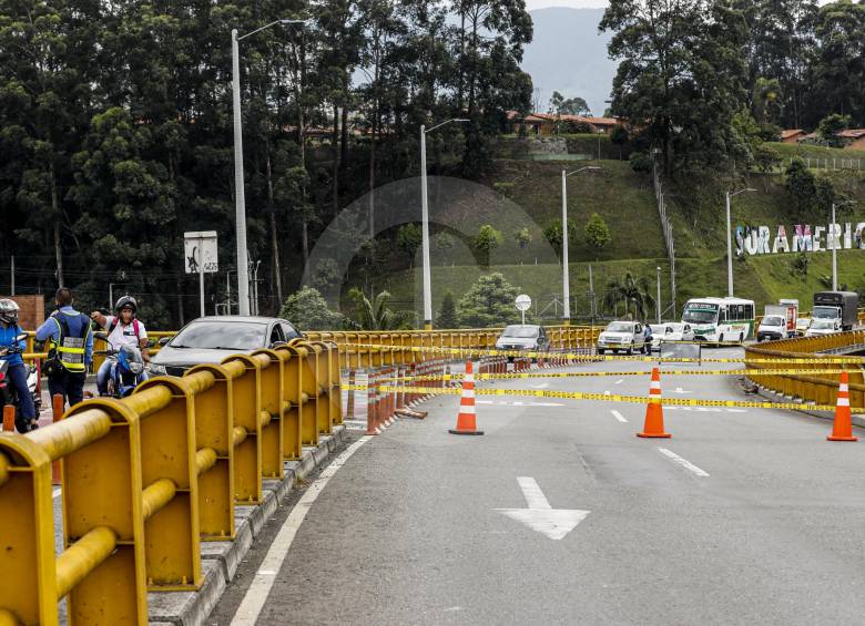 Envigado fue el primero en bloquear fronteras y decretó pico y cédula distinto. Sabaneta (foto) se unió al cierre vial. FOTO jaime Pérez
