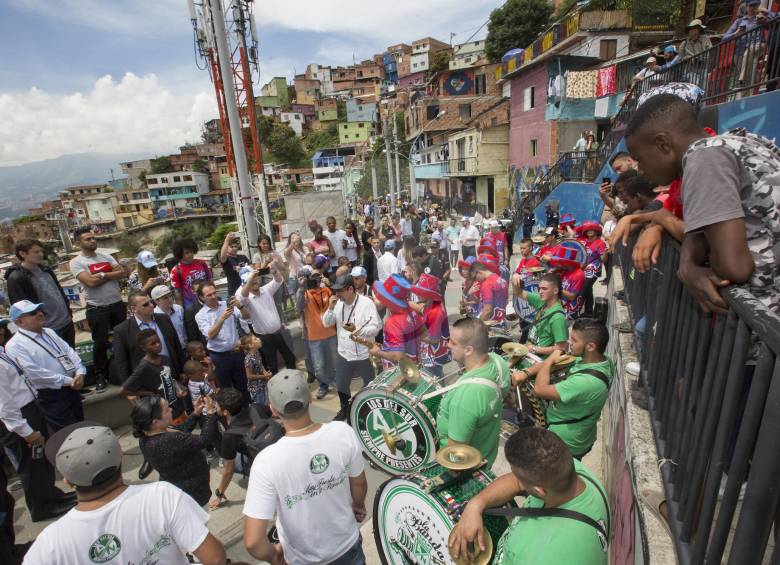 La comuna 13 fue un carnaval para los alcaldes del mundo