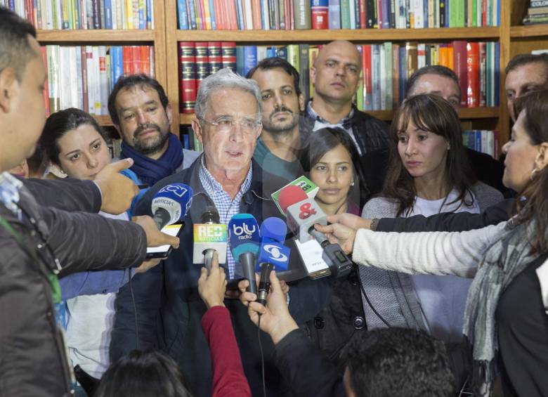 Álvaro Uribe, expresidente y senador del Centro Democrático. FOTO EDWIN BUSTAMANTE