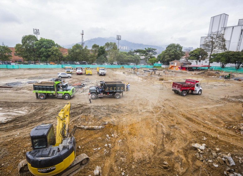 Panorama actual del polideportivo durante el avance de las obras. FOTO Carlos Velásquez