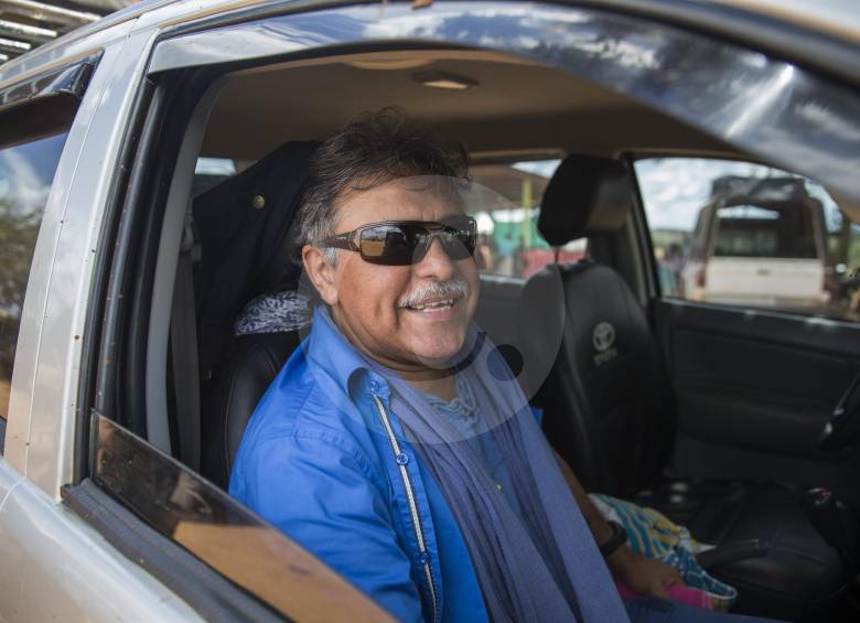 Jesús Santrich es el primer excombatiente de las Farc en ser beneficiado con la garantía de no extradición. FOTO Esteban Vanegas