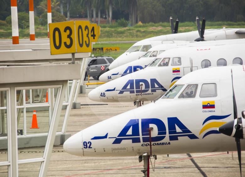 La aerolínea llegó a tener 11 aeronaves en operación con las que conectó a Medellín con 13 ciudades colombianas. FOTO Carlos Velásquez