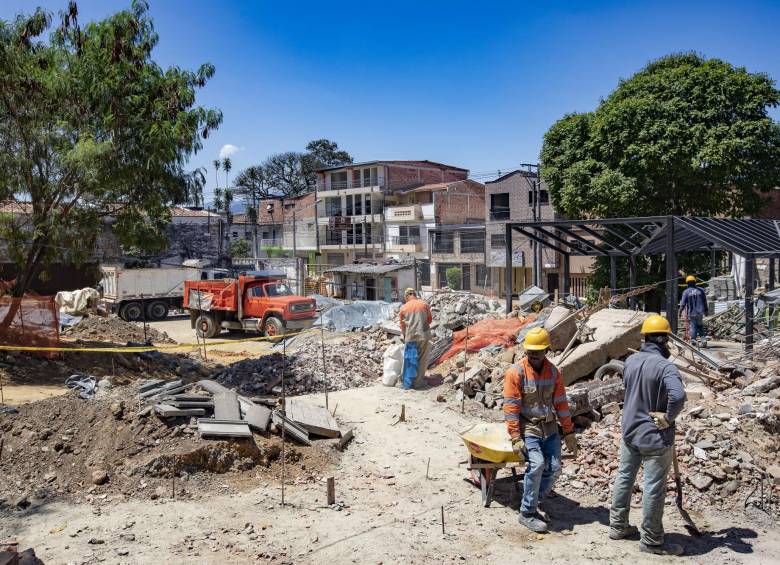 Las obras del parque avanzan mientras se resuelve un litigio con un predio propiedad de la Alcaldía. 