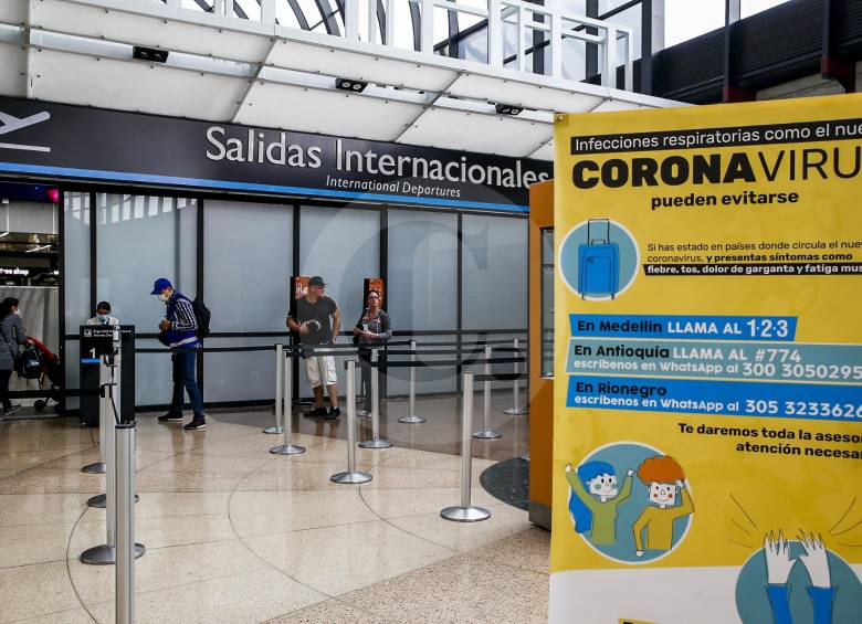 Muelle de salidas internacionales en el aeropuerto José María Córdova, de Rionegro. FOTO JULIO CÉSAR HERRERA