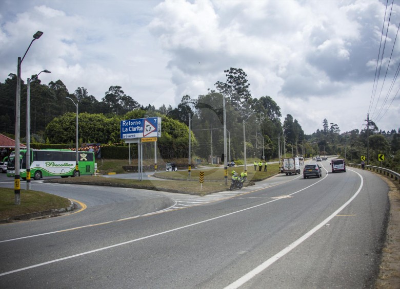 Autopista Medellín - Bogotá a la altura del municipio de Guarne. FOTO CAMILO SUÁREZ