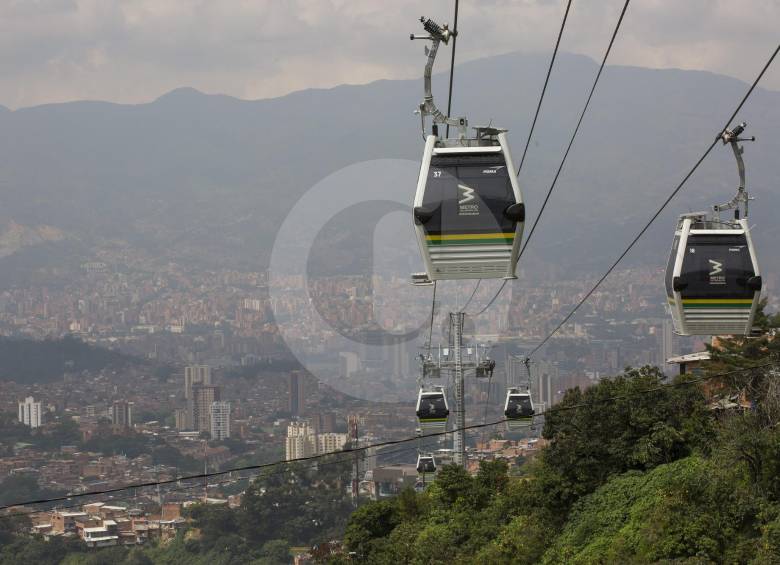 Metrocable de La Sierra, que inició operación comercial en 2016. FOTO EDWIN BUSTAMANTE