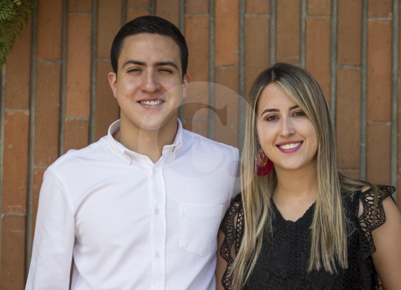 María Pilar Santa, de 23 años, y Jonathan Puerta, de 24, serán la cuota antioqueña de la delegación colombiana. FOTO: SANTIAGO MESA